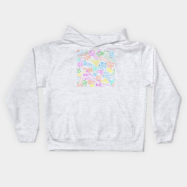 Wacky Inflatable Joy Kids Hoodie by y30artist